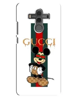 Чехол для Huawei Mate 10 с картинкой «Микки Маус Gucci — полосы»