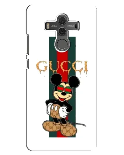 Чехол для Huawei Mate 10 с картинкой «Микки Маус Gucci — полосы»
