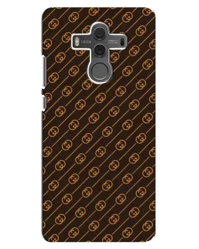 Чехол для Huawei Mate 10 с картинкой «Gucci — золотые диагонали»