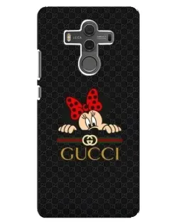 Чехол для Huawei Mate 10 с картинкой «Минни Маус Gucci — черный»
