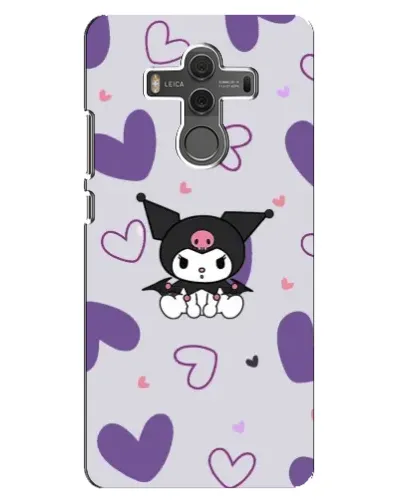 Чехол для Huawei Mate 10 с картинкой «Kuromi и лавандовые сердца»