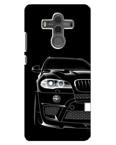 Чехол для Huawei Mate 10 с картинкой «Темный силуэт BMW»