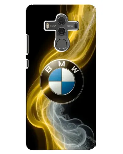 Чехол для Huawei Mate 10 с картинкой «Золотистый дым BMW»
