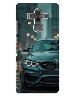 Чехол для Huawei Mate 10 с картинкой «BMW в огнях города»