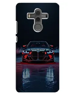 Чехол для Huawei Mate 10 с картинкой «BMW на мокрой дороге»