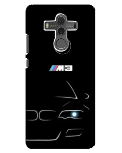 Чехол для Huawei Mate 10 с картинкой «Минималистичный принт BMW M3»