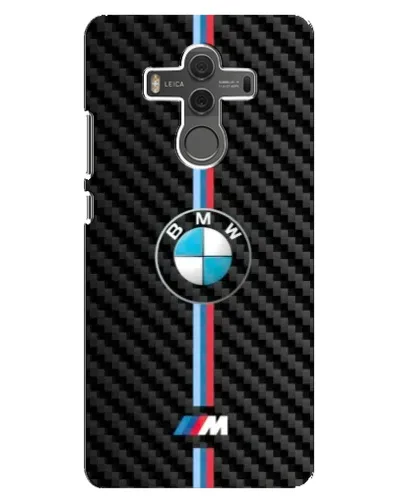 Чехол для Huawei Mate 10 с картинкой «Эмблема BMW и карбон»