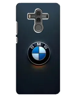 Чехол для Huawei Mate 10 с картинкой «Логотип BMW — минимализм»