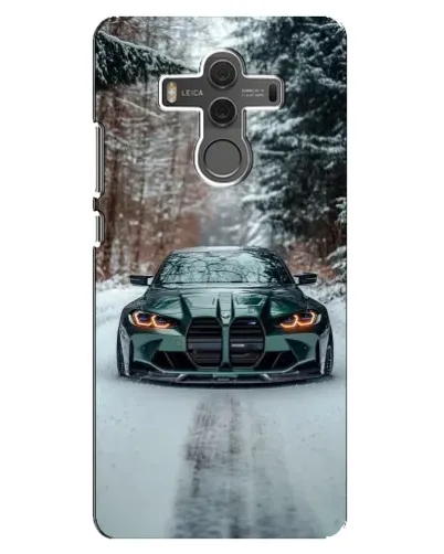 Чехол для Huawei Mate 10 с картинкой «BMW в зимнем лесу»
