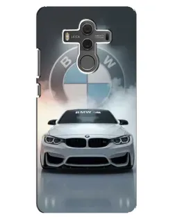 Чехол для Huawei Mate 10 с картинкой «BMW в белом дыму»