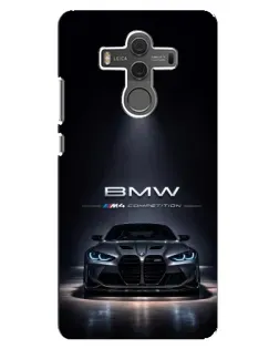 Чехол для Huawei Mate 10 с картинкой «BMW сквозь ночной город»