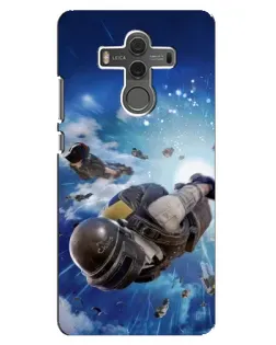 Чехол для Huawei Mate 10 с картинкой «Десант PUBG — прыжок»
