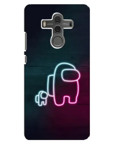 Чехол для Huawei Mate 10 с картинкой «Among Us неон-арт»
