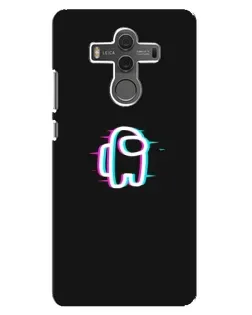 Чехол для Huawei Mate 10 с картинкой «Among Us неон»