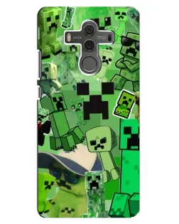 Чехол для Huawei Mate 10 с картинкой «Криперы Minecraft»