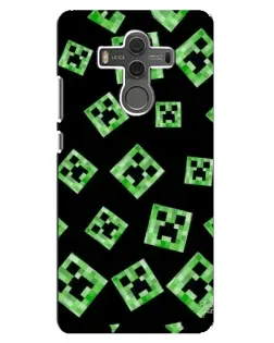 Чехол для Huawei Mate 10 с картинкой «Паттерн с криперами»