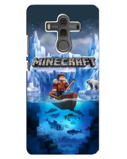 Чехол для Huawei Mate 10 с картинкой «Minecraft ледяной мир»