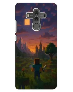 Чехол для Huawei Mate 10 с картинкой «Стив у башни»