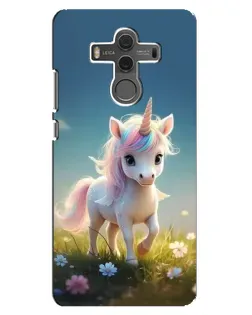 Чехол для Huawei Mate 10 с картинкой «Единорог на поляне»