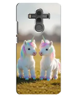 Чехол для Huawei Mate 10 с картинкой «Пара единорогов»