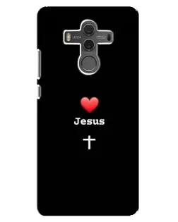 Чехол для Huawei Mate 10 с картинкой «Сердце - Jesus»