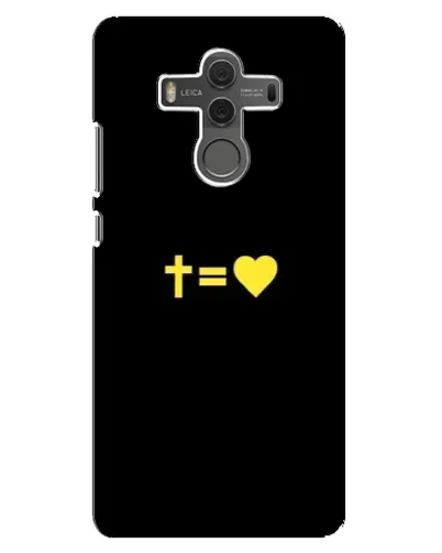 Чехол для Huawei Mate 10 с картинкой «Сердце и Крест»