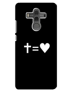 Чехол для Huawei Mate 10 с картинкой «Крест и Сердце»