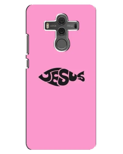 Чехол для Huawei Mate 10 с картинкой «Розовый символ  Jesus»