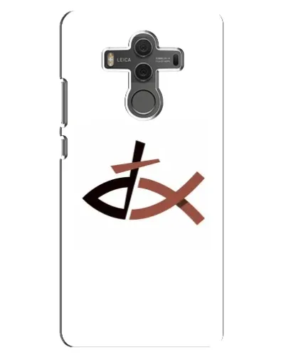 Чехол для Huawei Mate 10 с картинкой «Рыба и крест»