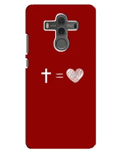 Чехол для Huawei Mate 10 с картинкой «Уравнение любви»