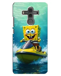 Чехол для Huawei Mate 10 с картинкой «Спанч Боб на гидроцикле» Чехол для Huawei Mate 10 с картинкой «Спанч Боб на гидроцикле»