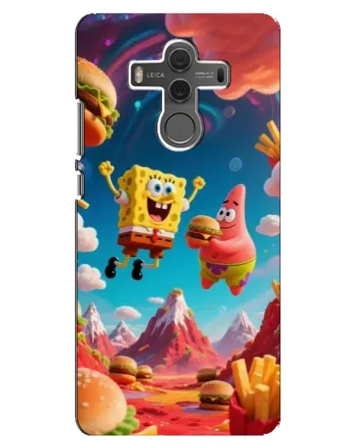 Чехол для Huawei Mate 10 с картинкой «Космический фастфуд»