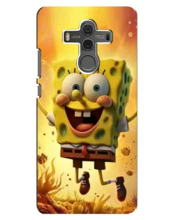 Чехол для Huawei Mate 10 с картинкой «Губка Боб прыгает»