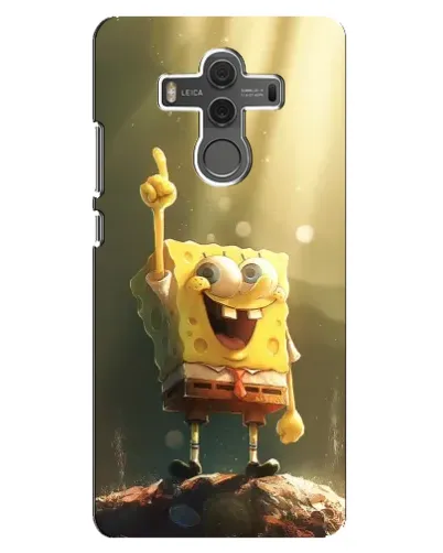 Чехол для Huawei Mate 10 с картинкой «Сияющий Спанч Боб»