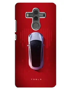 Чехол для Huawei Mate 10 с картинкой «Tesla Top View»