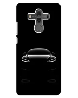 Чехол для Huawei Mate 10 с картинкой «Силуэт Tesla Night»