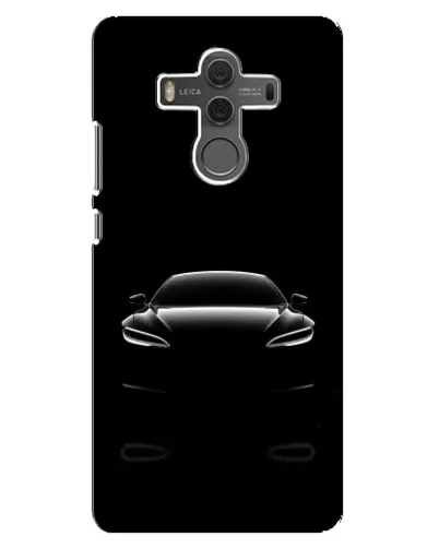 Чехол для Huawei Mate 10 с картинкой «Силуэт Tesla Night»