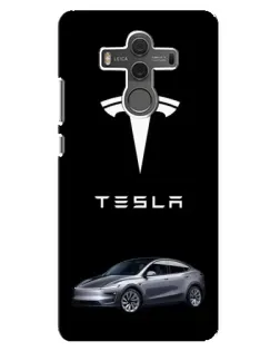 Чехол для Huawei Mate 10 с картинкой «Tesla Model Y»