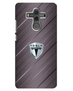 Чехол для Huawei Mate 10 с картинкой «Металлическая текстура Tesla»