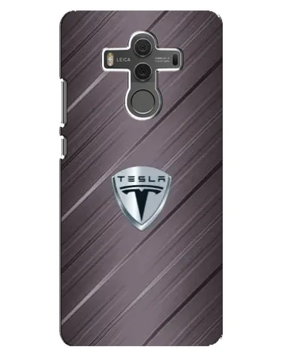 Чехол для Huawei Mate 10 с картинкой «Металлическая текстура Tesla»