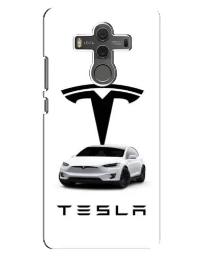 Чехол для Huawei Mate 10 с картинкой «Tesla White Style»