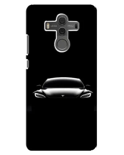 Чехол для Huawei Mate 10 с картинкой «Фары Tesla Night»