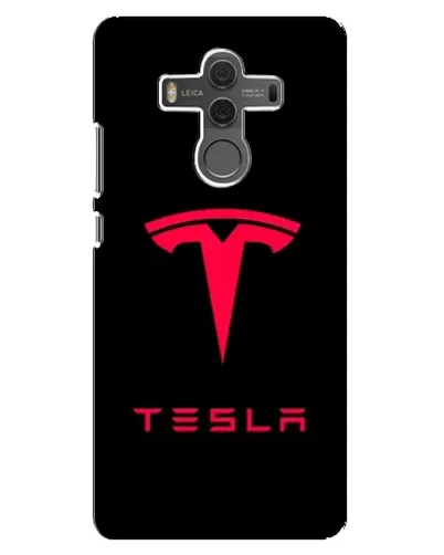 Чехол для Huawei Mate 10 с картинкой «Tesla Red Logo»