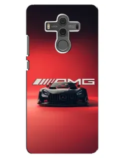 Чехол для Huawei Mate 10 с картинкой «Mercedes AMG — красная линия»