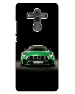 Чехол для Huawei Mate 10 с картинкой «Mercedes — неоновый лого»
