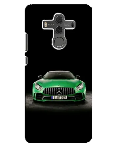 Чехол для Huawei Mate 10 с картинкой «Mercedes — неоновый лого»