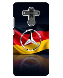 Чехол для Huawei Mate 10 с картинкой «Mercedes — флаг Германии»