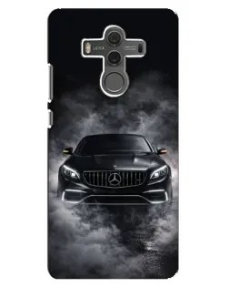 Чехол для Huawei Mate 10 с картинкой «Mercedes в дыму»