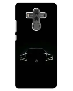 Чехол для Huawei Mate 10 с картинкой «Mercedes — силуэт авто»