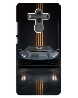 Чехол для Huawei Mate 10 с картинкой «Lamborghini золотые линии»